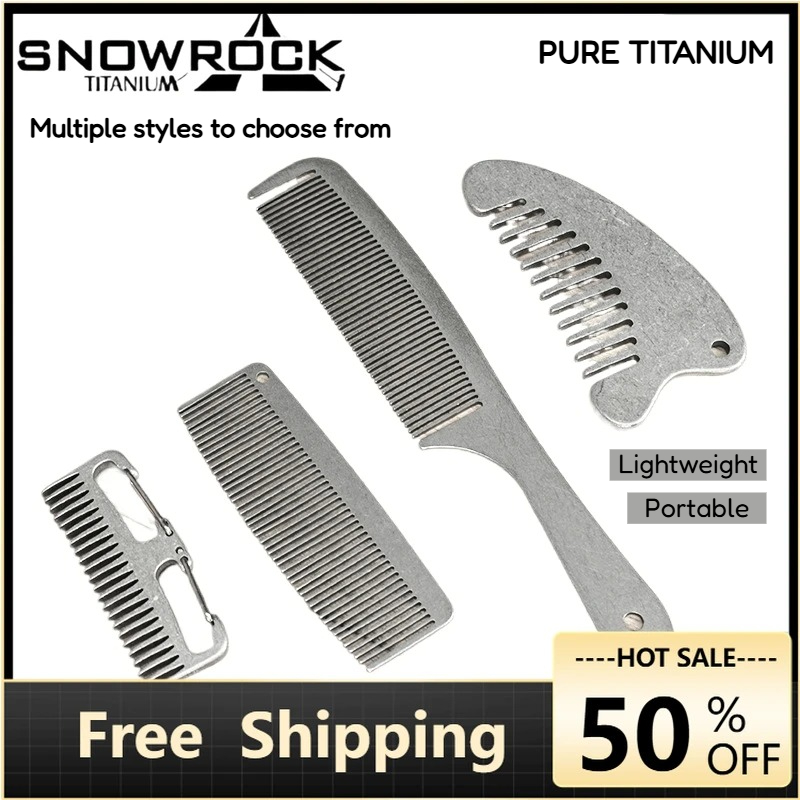 Comb Pocket Titanium - مشط شعر ولحية من التيتانيوم المغسول