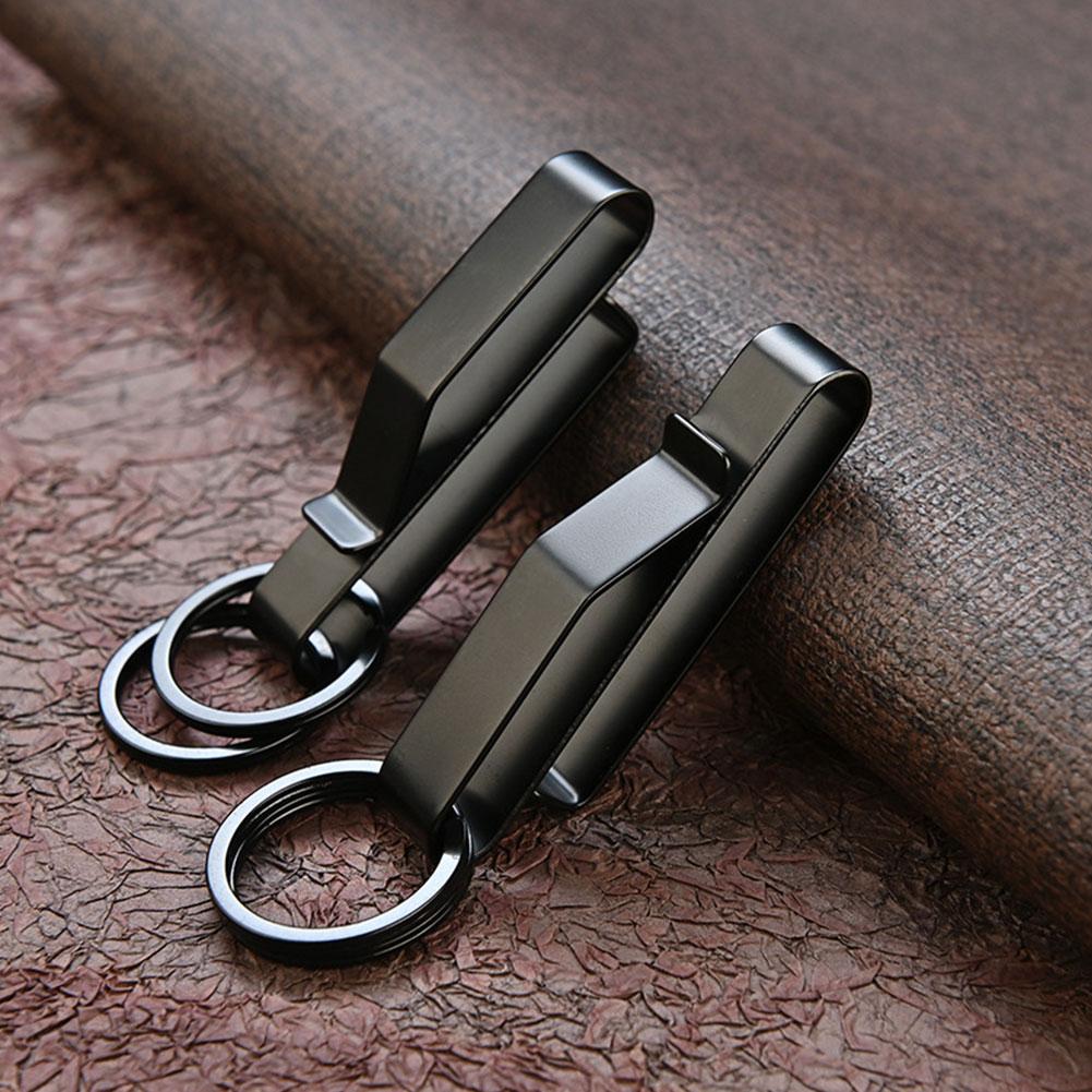 Edc Carry Belt - خطاف حزام فولاذي، كارابينر، ميدالية مفاتيح