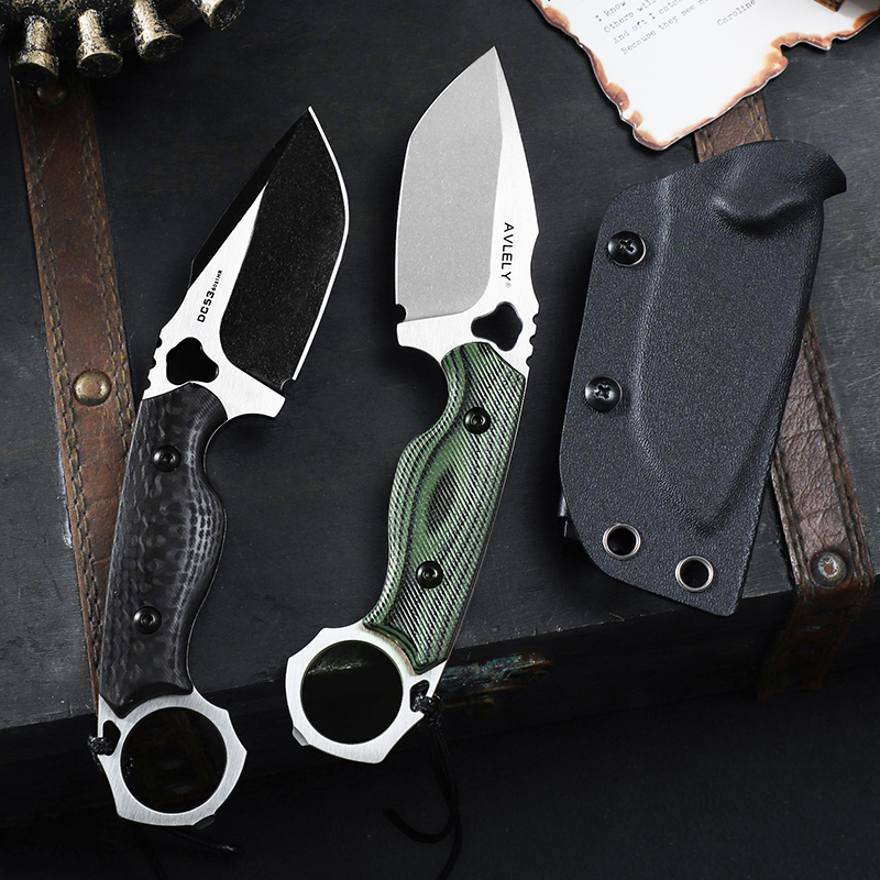 سكين ذو نصل ثابت مصنوع من فولا - مراجعة Edc Fixed Blade Deep Carry وسعره