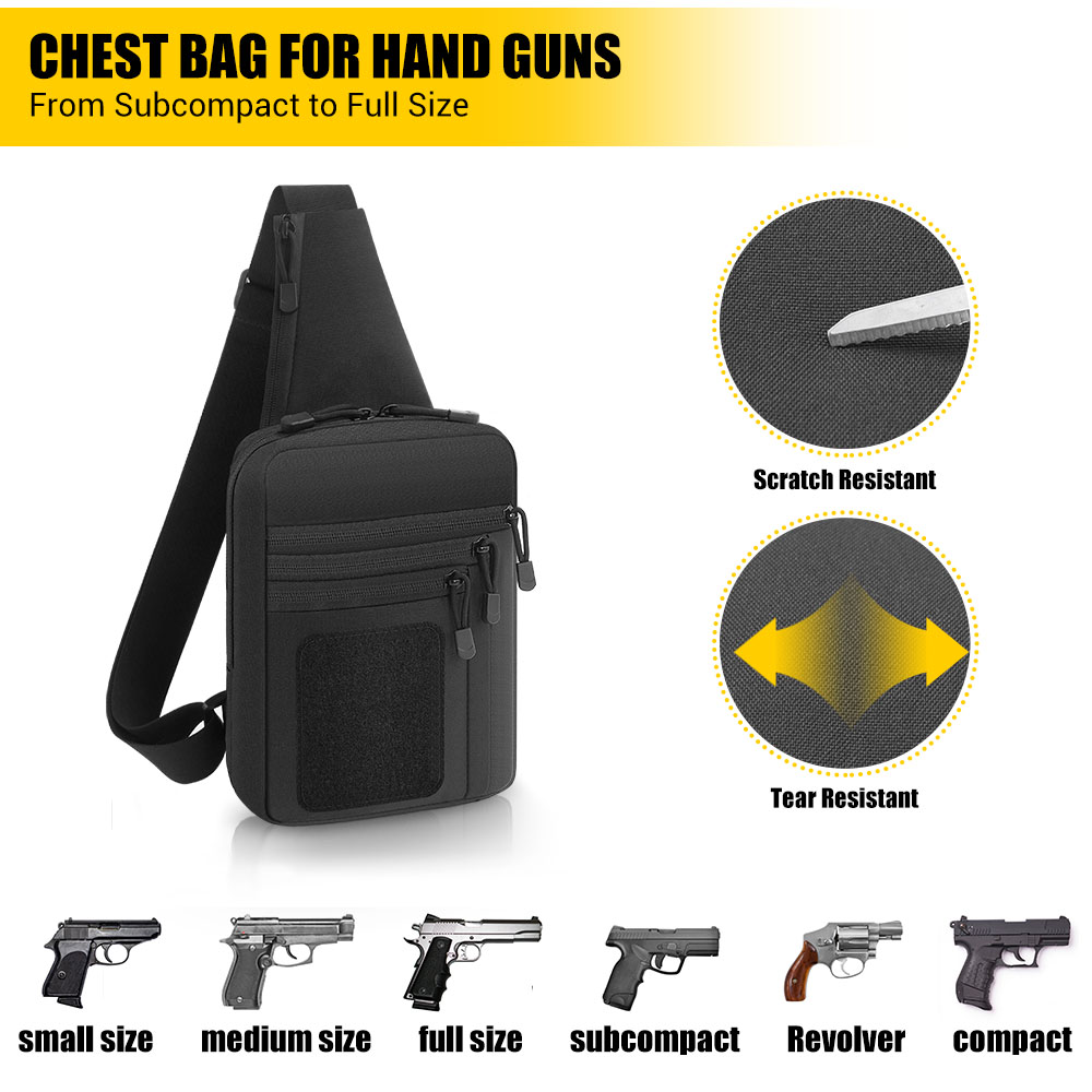 التكتيكية مسدس بندقية حقيبة أخ - مراجعة Edc Carry Bag For Pistol وسعره