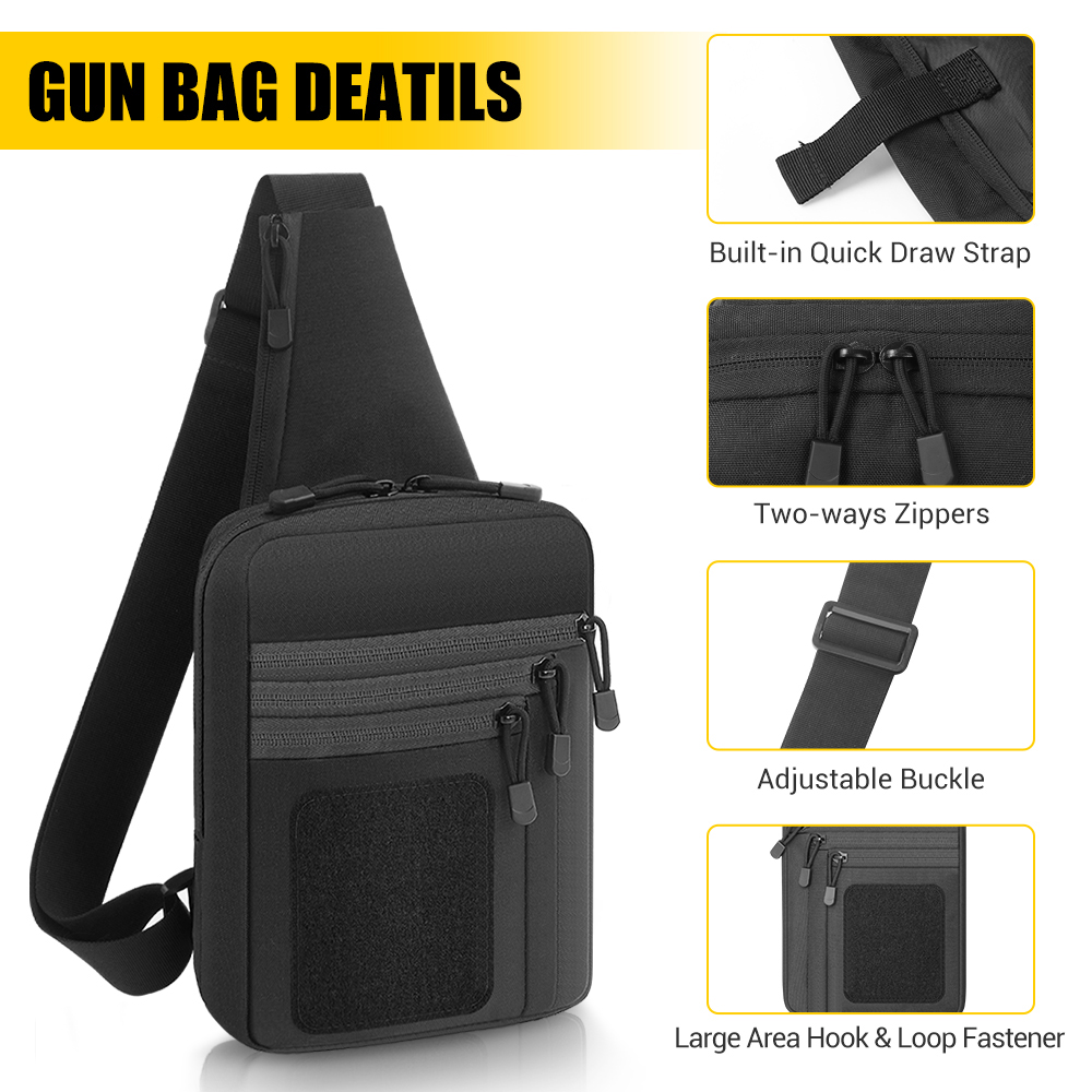 التكتيكية مسدس بندقية حقيبة أخ - مراجعة Edc Carry Bag For Pistol وسعره