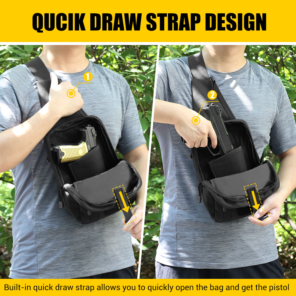 التكتيكية مسدس بندقية حقيبة أخ - مراجعة Edc Carry Bag For Pistol وسعره