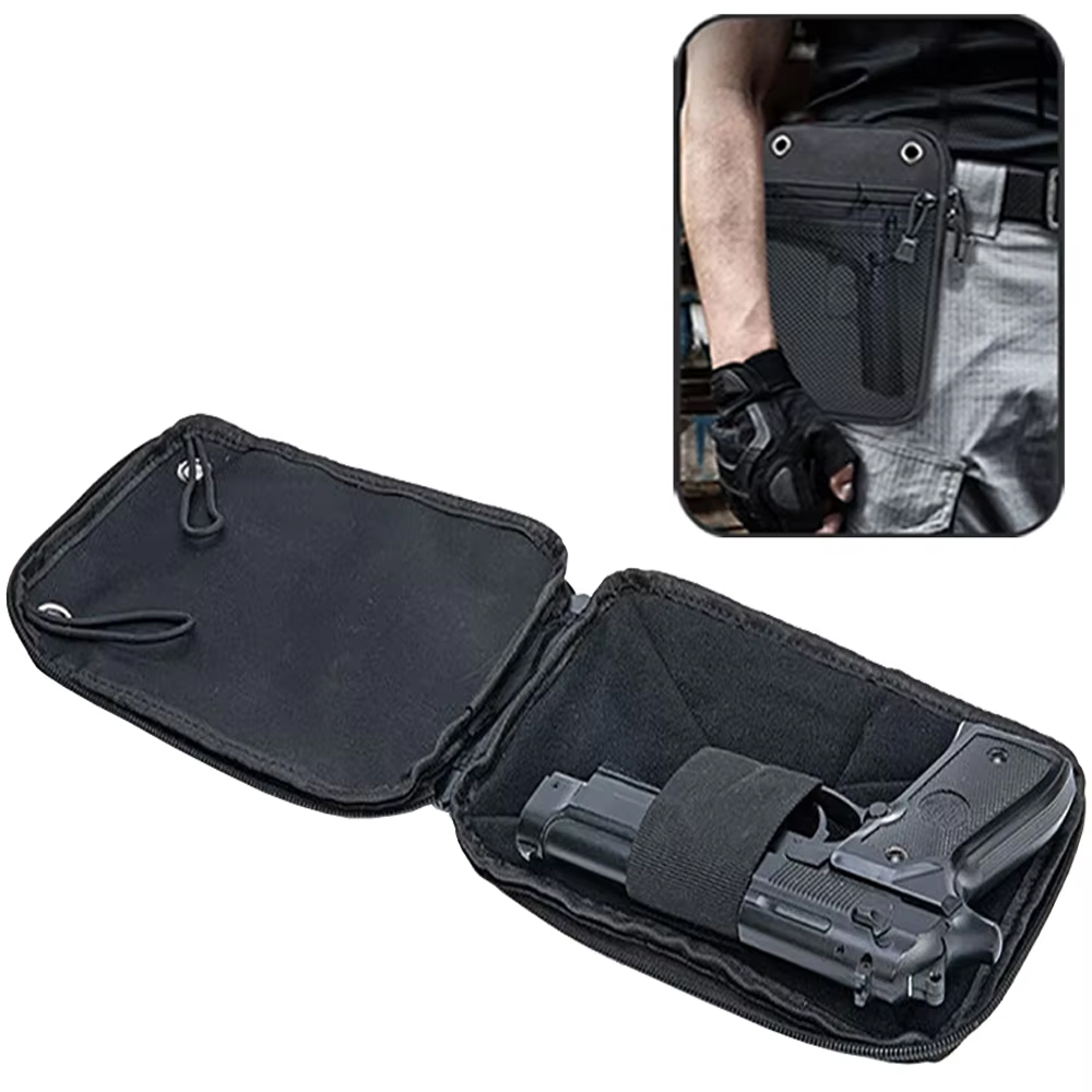 حقيبة حزام خصر تكتيكية خارجية  - مراجعة Edc Concealed Carry Fanny Pack وسعره
