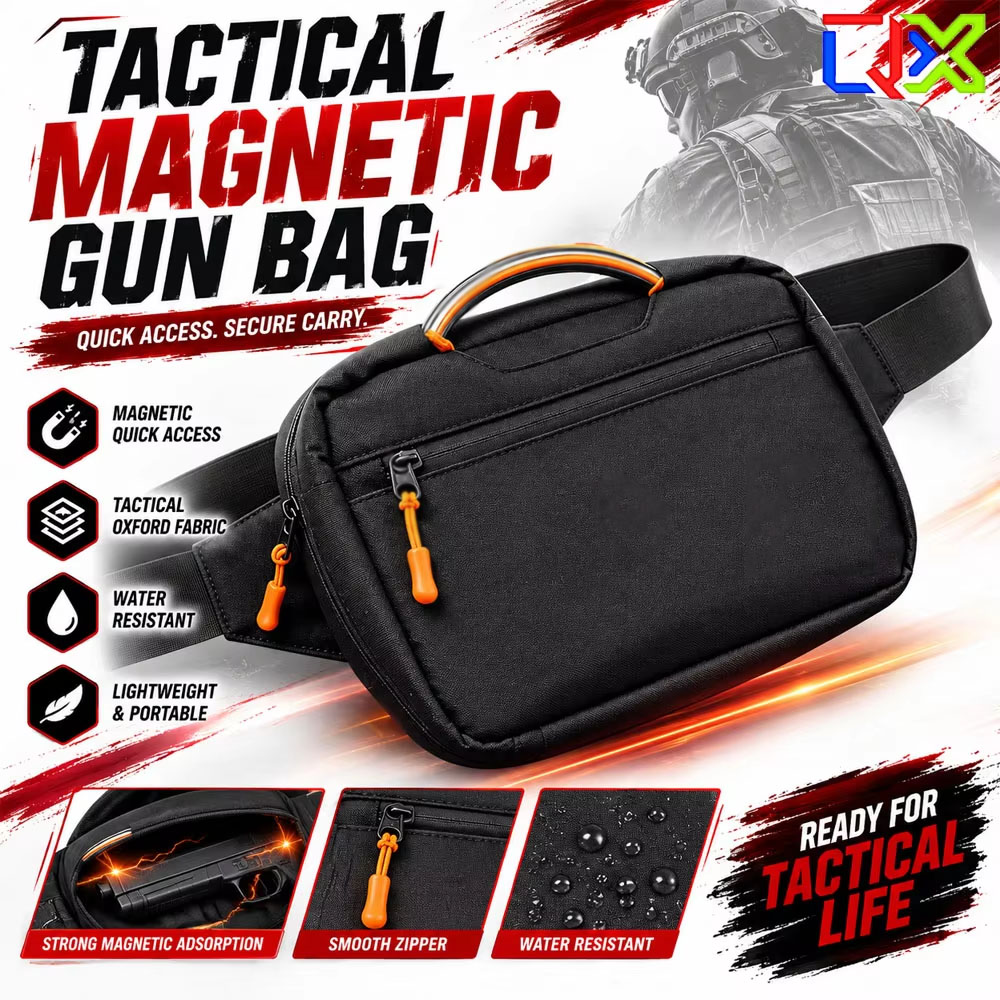 حقيبة خصر تكتيكية مغناطيسية سر - مراجعة Edc Carry Bag For Men وسعره