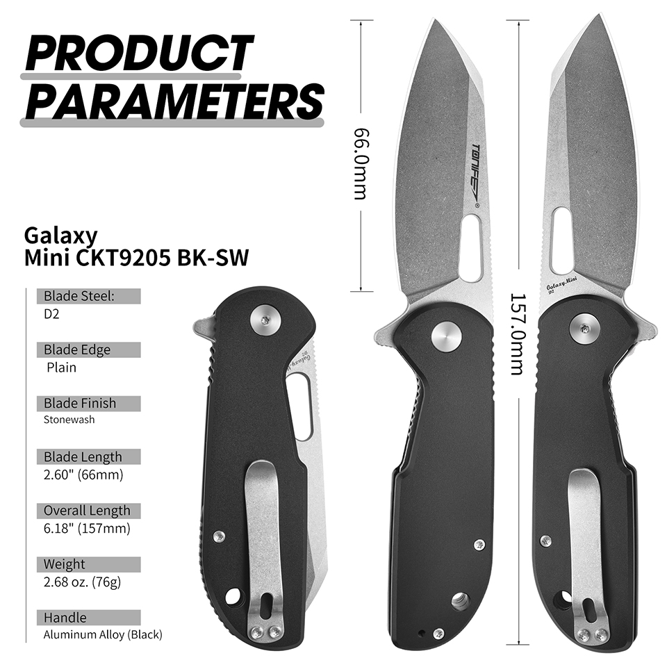 سكين TONIFE Galaxy Mini CKT920 - مراجعة Edc Concealed Carry Knife وسعره