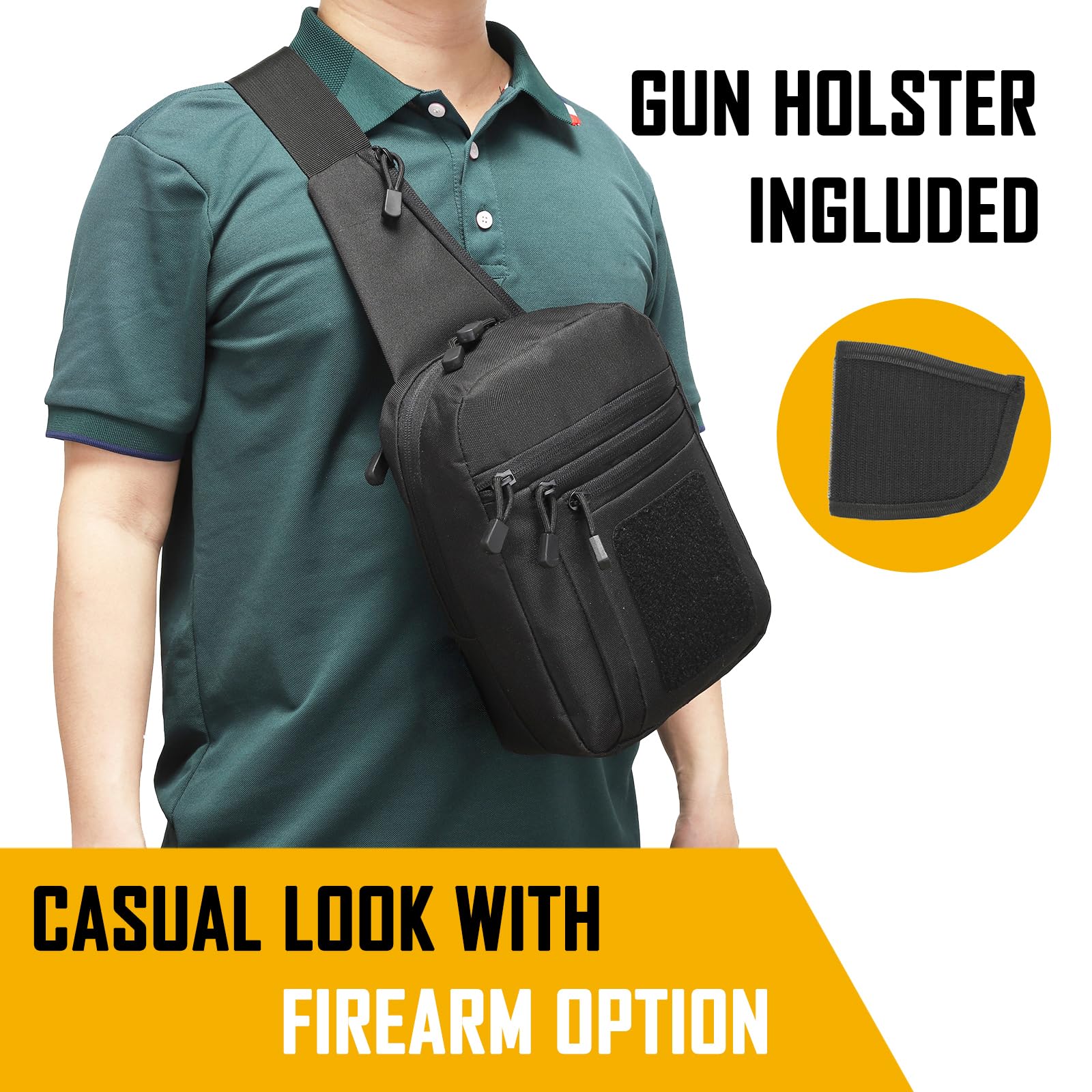 حقيبة كروس مخفية للرجال، حقيبة - مراجعة Edc Carry Pouch وسعره